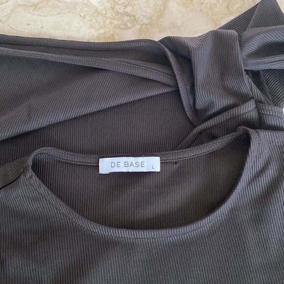 NWOT De Base Black Cutout Bodycon Dress - Picture 10 of 12